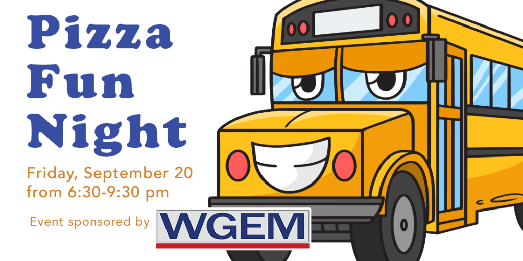 September 20 will be the first Pizza Fun Night of the school year